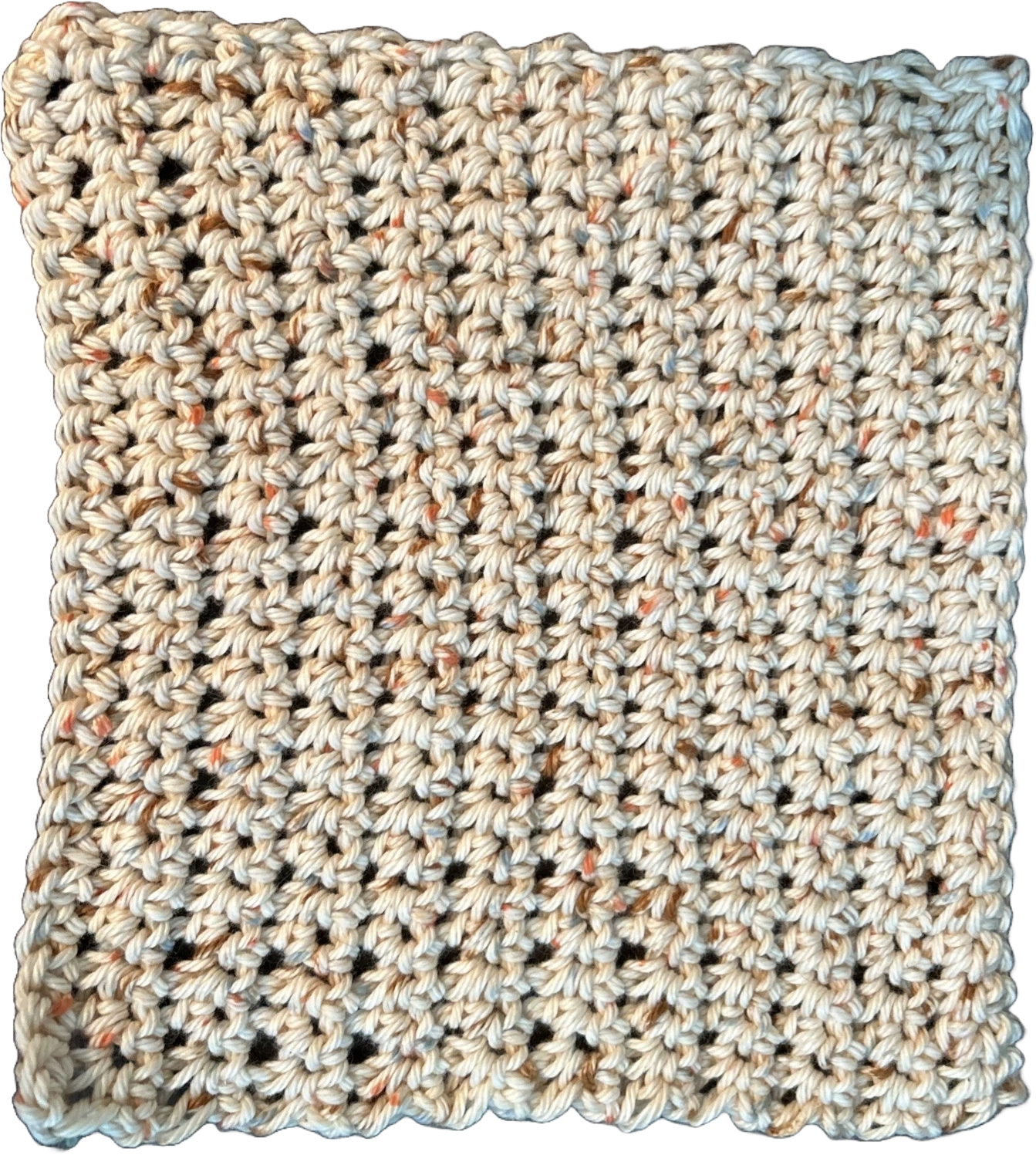 Crocheted Handmade Washcloth - 100% Cotton
